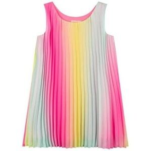 Billieblush Multi Colored Rainbow Pleated Dress - Size 8